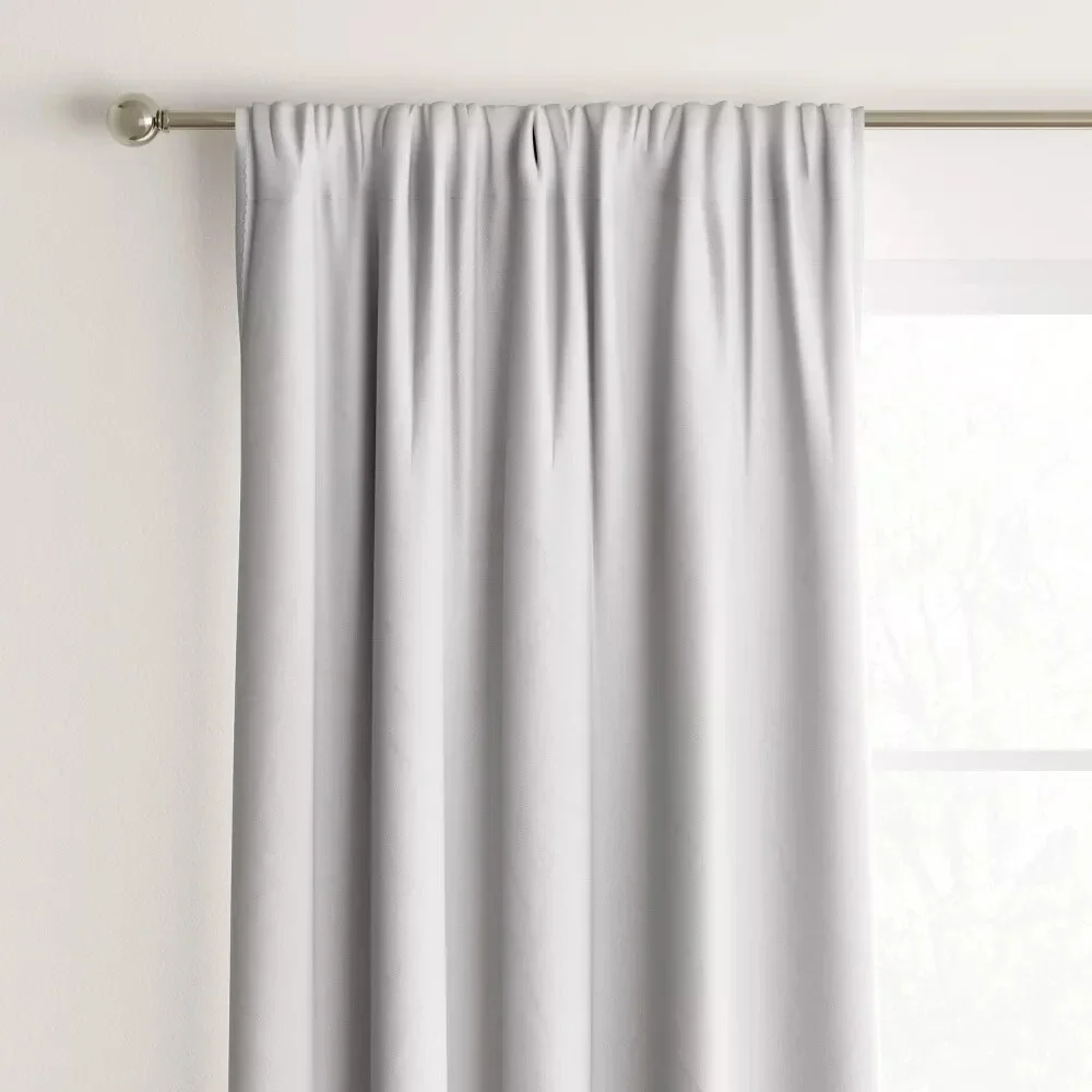 ⚡1 Pc Room Darkening Heathered Window Curtain Panel - Room Essentials Off white